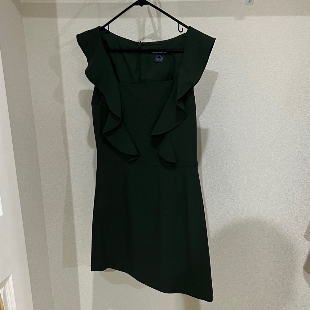 French Connection Dark Green Mini Dress